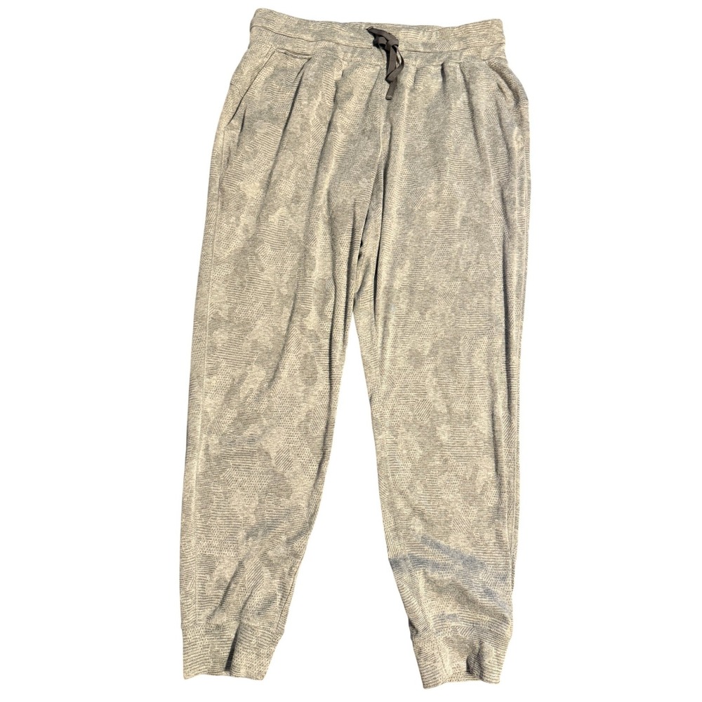 Zyia Active Half Tone Horizon Joggers Womens XL Gray Jacquard Drawstring